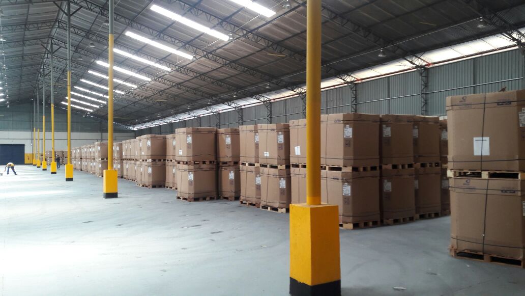 Início da operação de armazenagem do cliente Amcor.